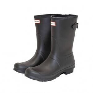 NEW HUNTER women's original back adjustable short boots in black